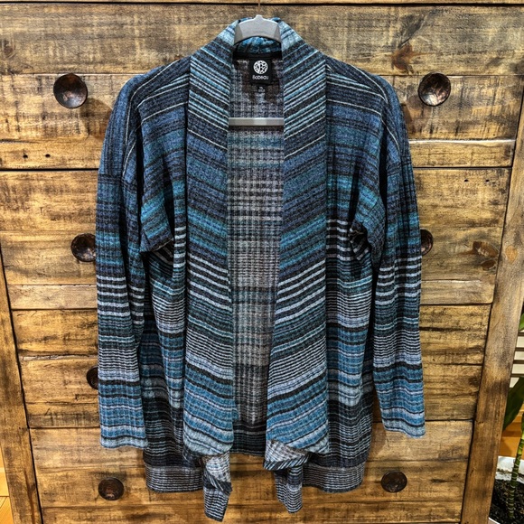 Bobeau Ribbed Open Cardigan - Picture 1 of 5
